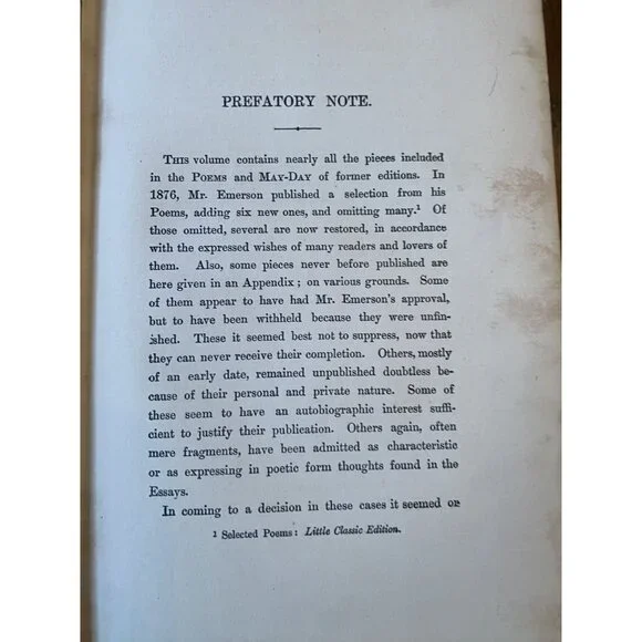 Emersons Complete Poems Vintage Hardcover Book 1904 - Picture 8 of 11
